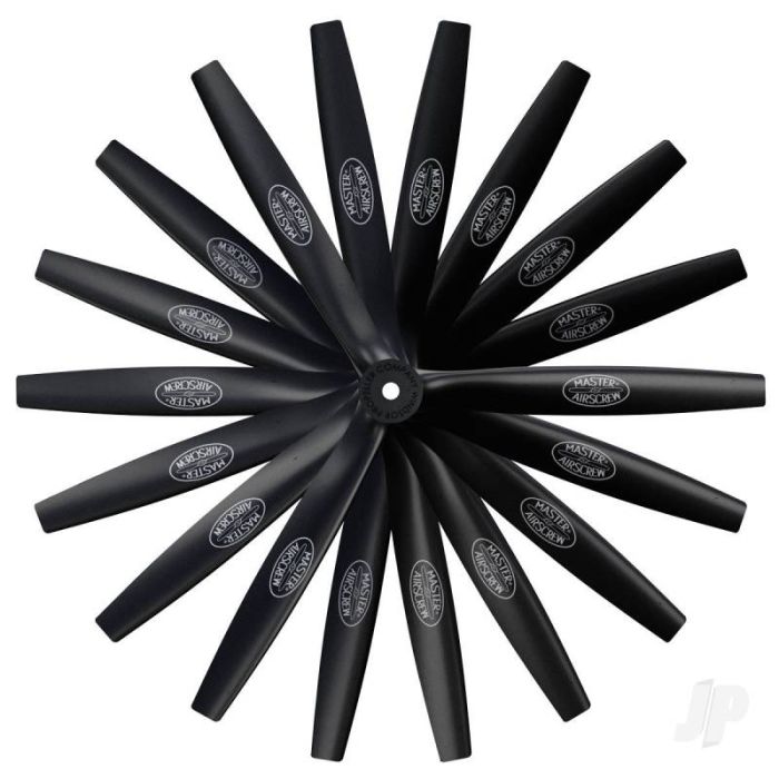Master Airscrew 16x8 3-Blade – RC Plane Propeller Prop Reverse/Pusher