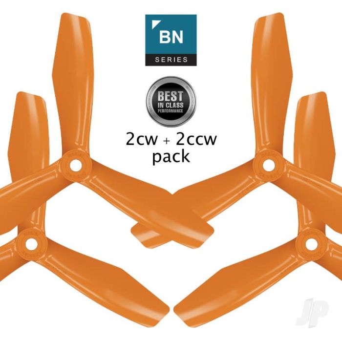 Master Airscrew 6x4.5 BN 3-Blade FPV RC Drone Propeller Props Set - Orange 