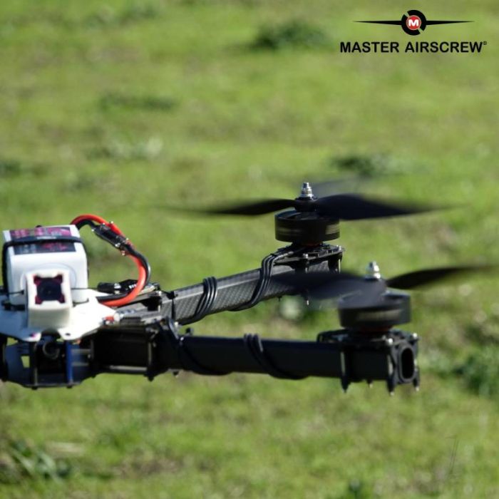 Master Airscrew 12x11 3X Power X-Class Giant Racing RC Drone Prop (CCW) Black