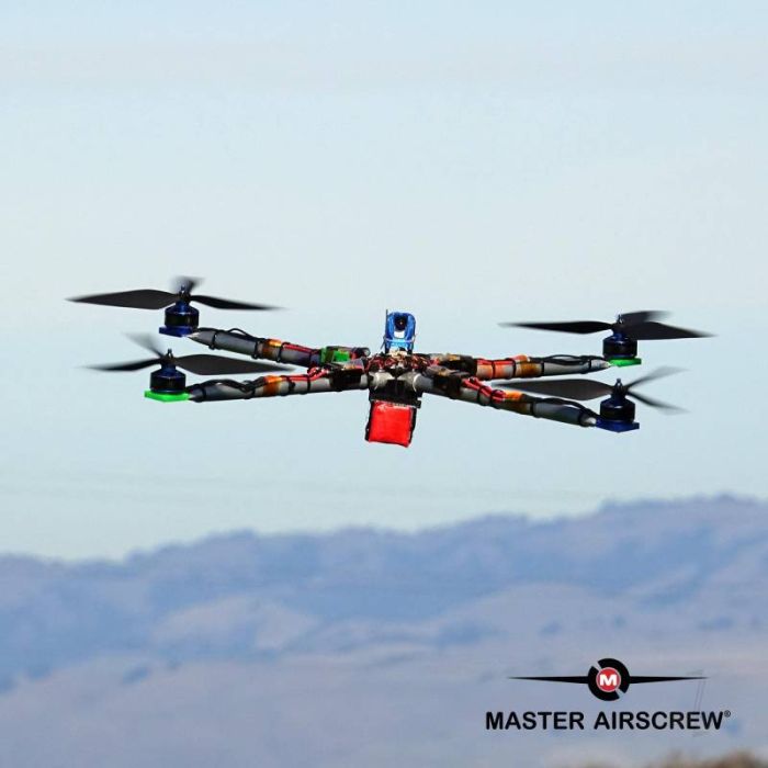 Master Airscrew 12x11 3X Power X-Class Giant Racing RC Drone Prop (CCW) Orange