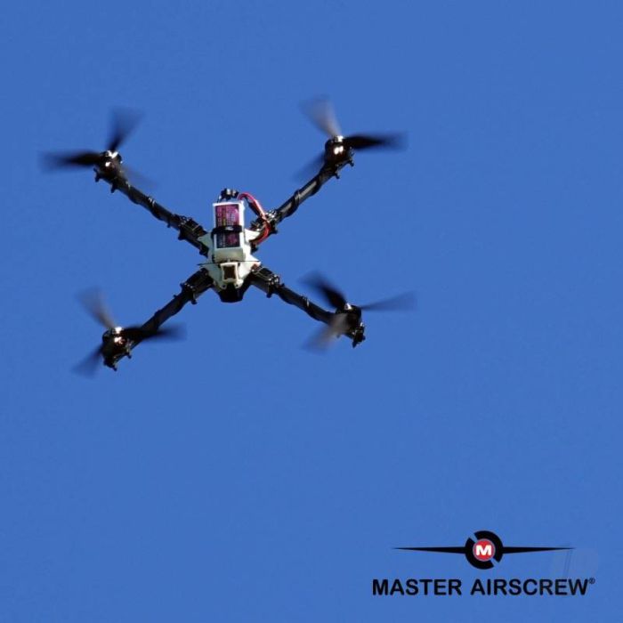 Master Airscrew 12x11 3X Power X-Class Giant Racing RC Drone Prop (CCW) Orange