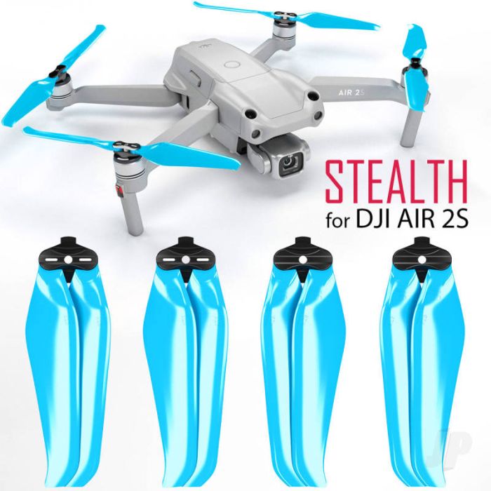 Master Airscrew STEALTH Propeller Props Set - Blue - DJI Air 2S RC Drone