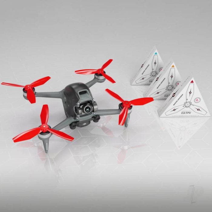 Master Airscrew LUDICROUS 3-Blade Props Set - Red - DJI FPV RC Drone