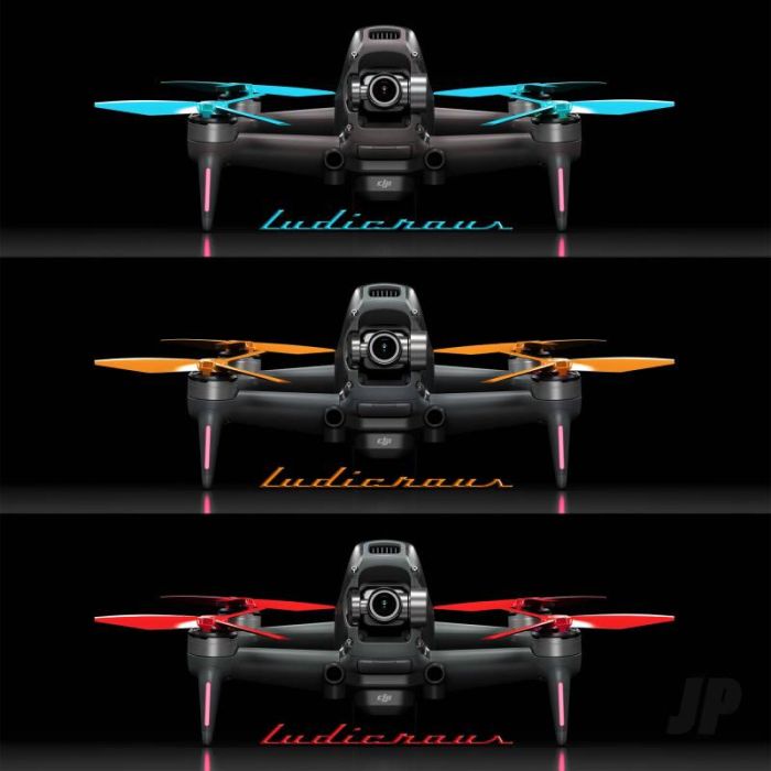 Master Airscrew LUDICROUS 3-Blade Props Set - Red - DJI FPV RC Drone
