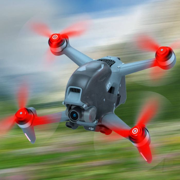 Master Airscrew LUDICROUS 3-Blade Props Set - Red - DJI FPV RC Drone