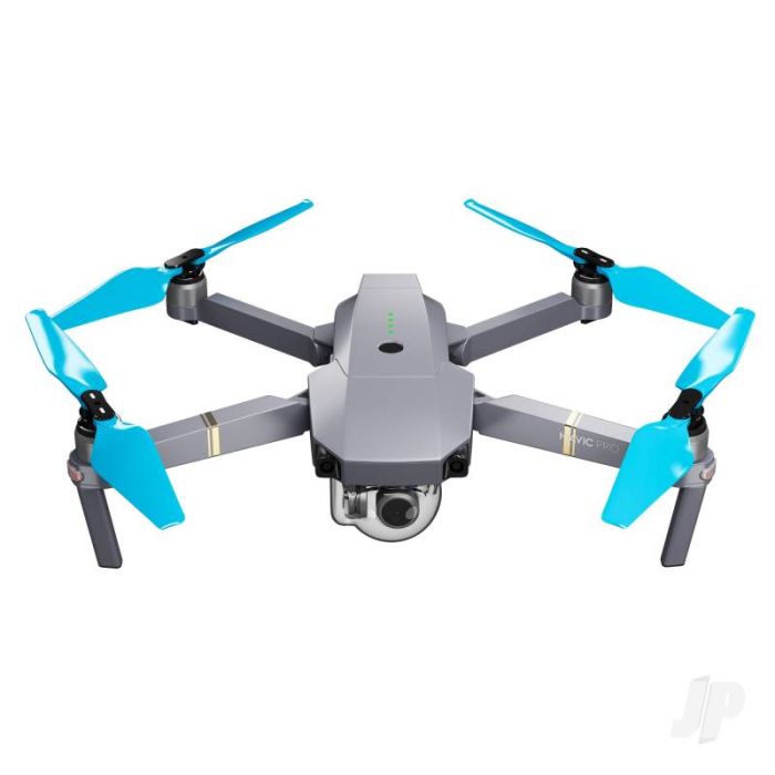 Master Airscrew STEALTH Propeller Props Set Blue - DJI Mavic Pro Platinum Drone
