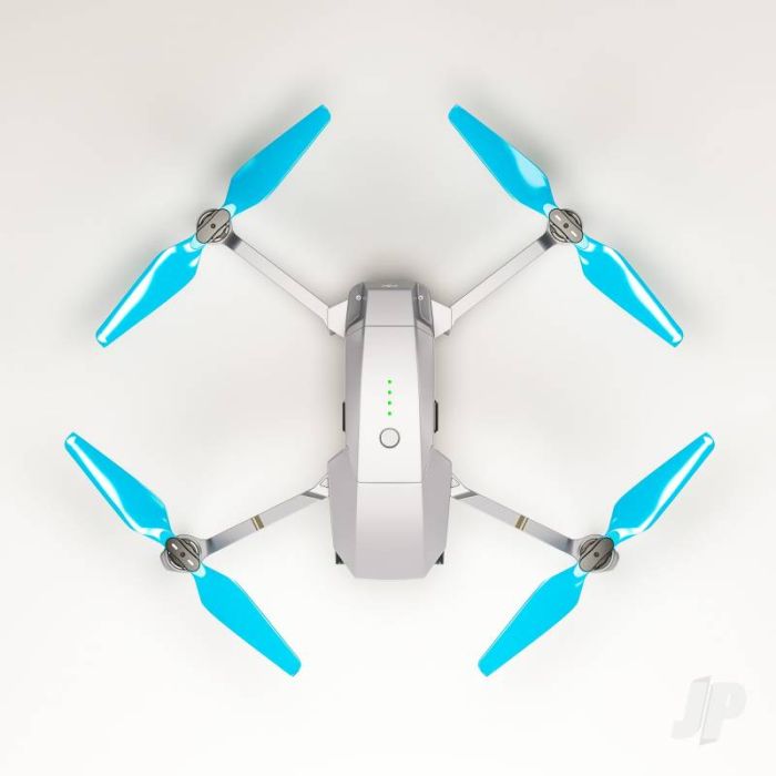 Master Airscrew STEALTH Propeller Props Set Blue - DJI Mavic Pro Platinum Drone
