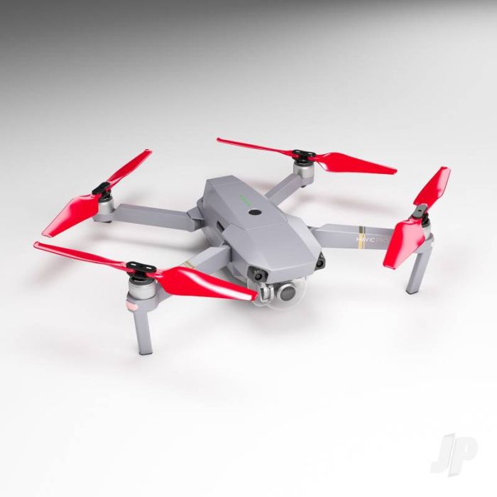 Master Airscrew STEALTH Propeller Props Set Red - DJI Mavic Pro Platinum Drone