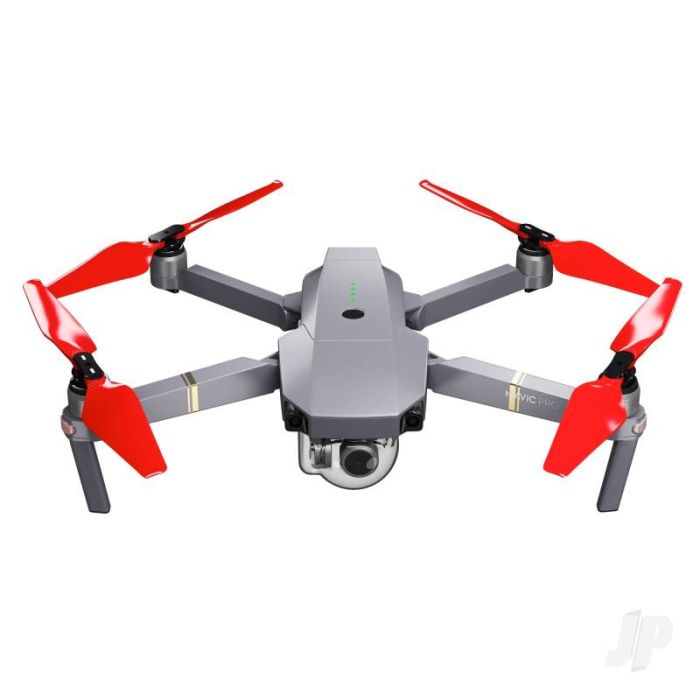 Master Airscrew STEALTH Propeller Props Set Red - DJI Mavic Pro Platinum Drone