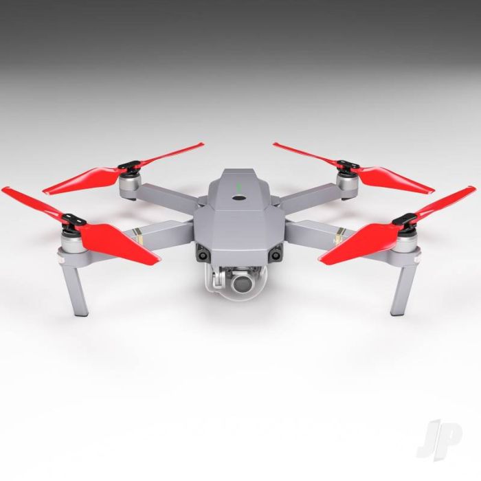 Master Airscrew STEALTH Propeller Props Set Red - DJI Mavic Pro Platinum Drone