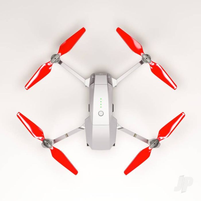 Master Airscrew STEALTH Propeller Props Set Red - DJI Mavic Pro Platinum Drone