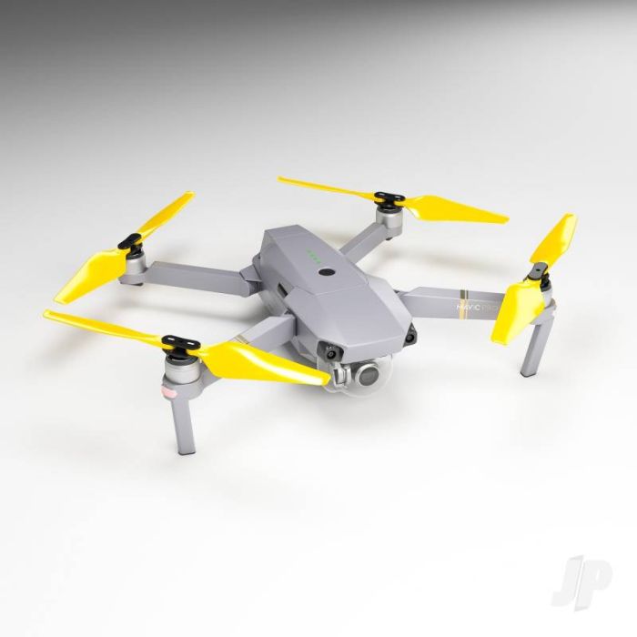 Master Airscrew STEALTH Propeller Props Set Yellow - DJI Mavic Pro Platinum Drone