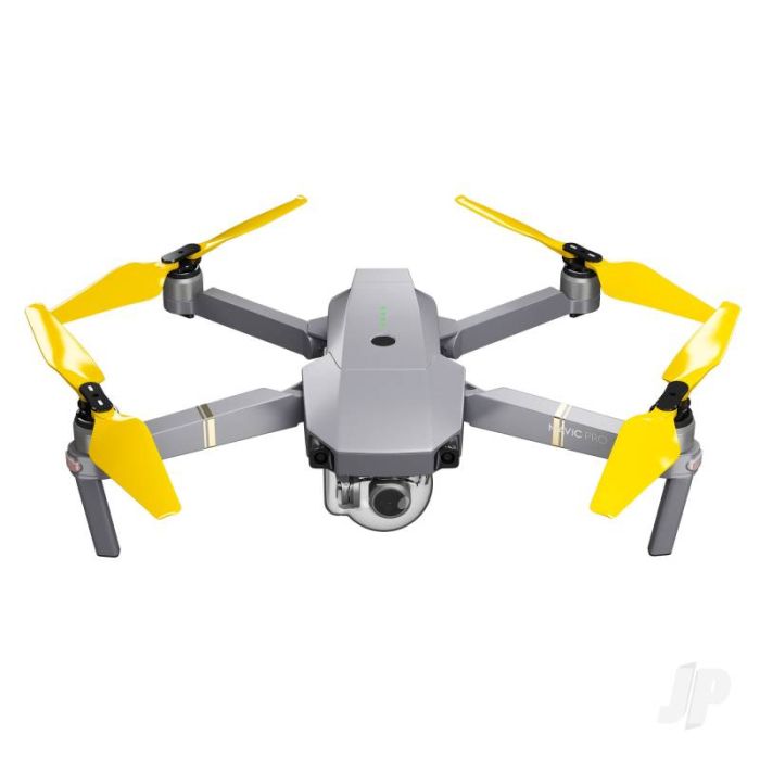 Master Airscrew STEALTH Propeller Props Set Yellow - DJI Mavic Pro Platinum Drone