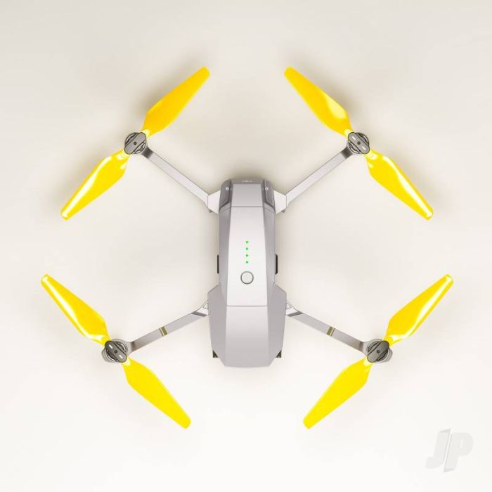 Master Airscrew STEALTH Propeller Props Set Yellow - DJI Mavic Pro Platinum Drone