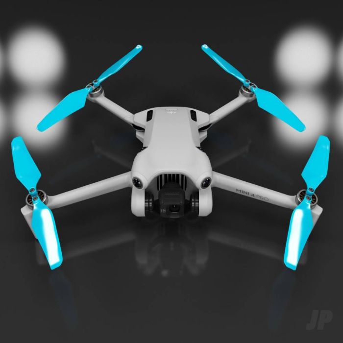 Master Airscrew DJI Mini 4 / 3 Pro SUPER STEALTH Upgrade Propellers - x4 Blue