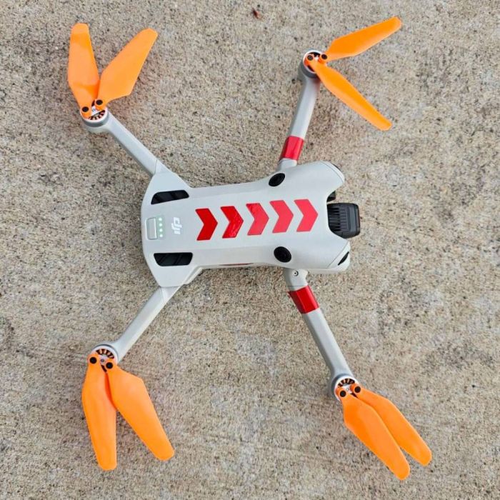 Master Airscrew DJI Mini 4 / 3 Pro SUPER STEALTH Upgrade Propellers - x4 Orange