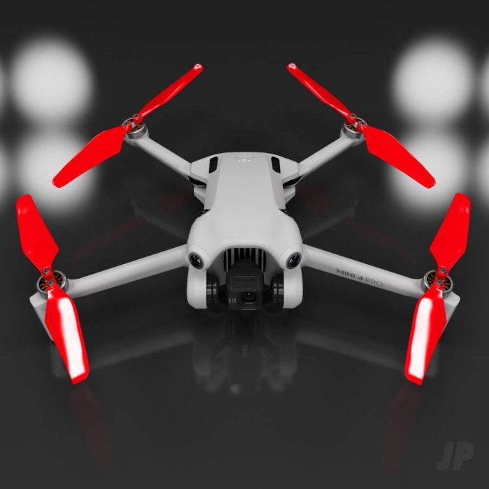 Master Airscrew DJI Mini 4 / 3 Pro SUPER STEALTH Upgrade Propellers - x4 Red