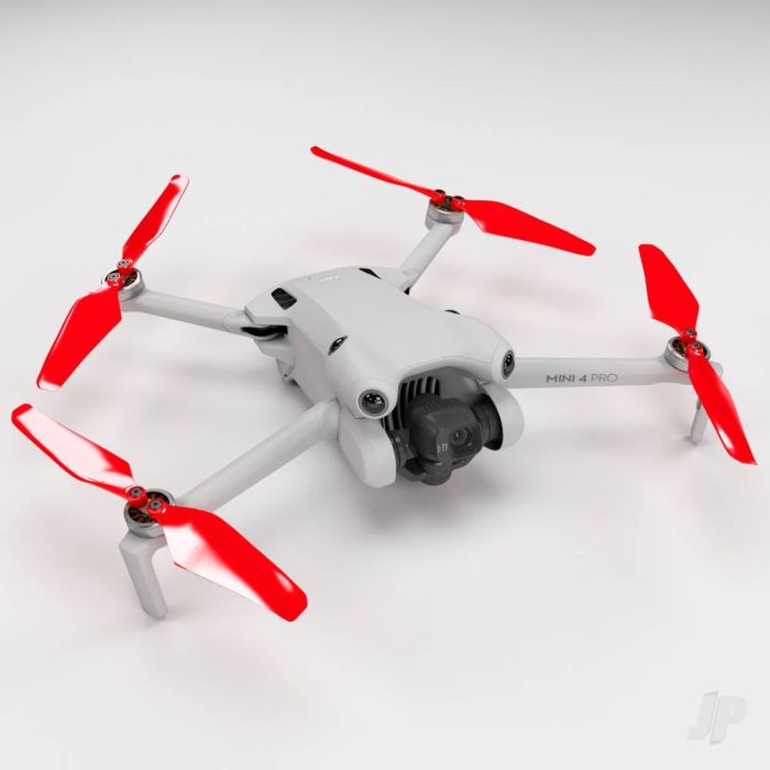 Master Airscrew DJI Mini 4 / 3 Pro SUPER STEALTH Upgrade Propellers - x4 Red
