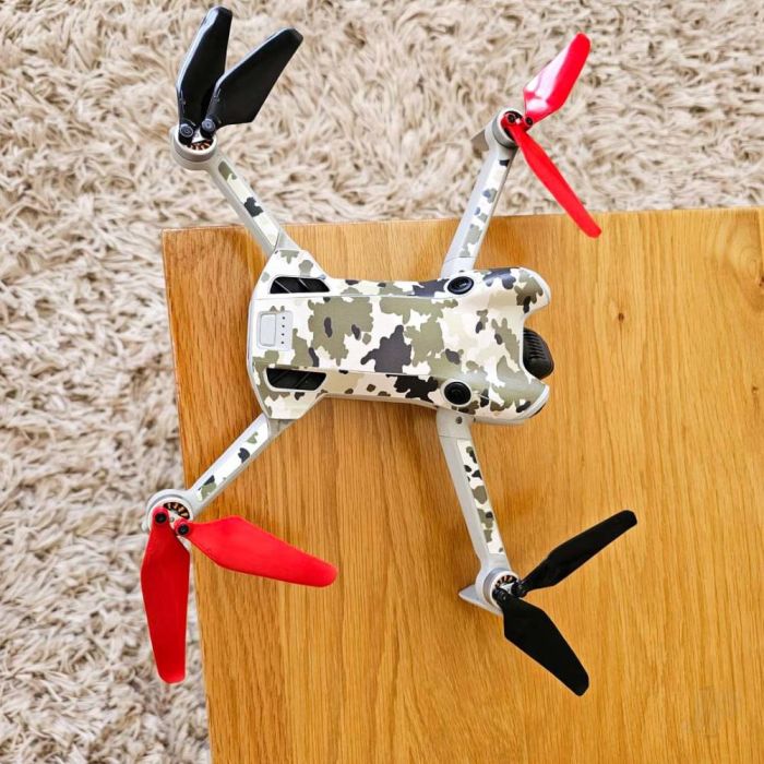 Master Airscrew DJI Mini 4 / 3 Pro SUPER STEALTH Upgrade Propellers - x4 Red