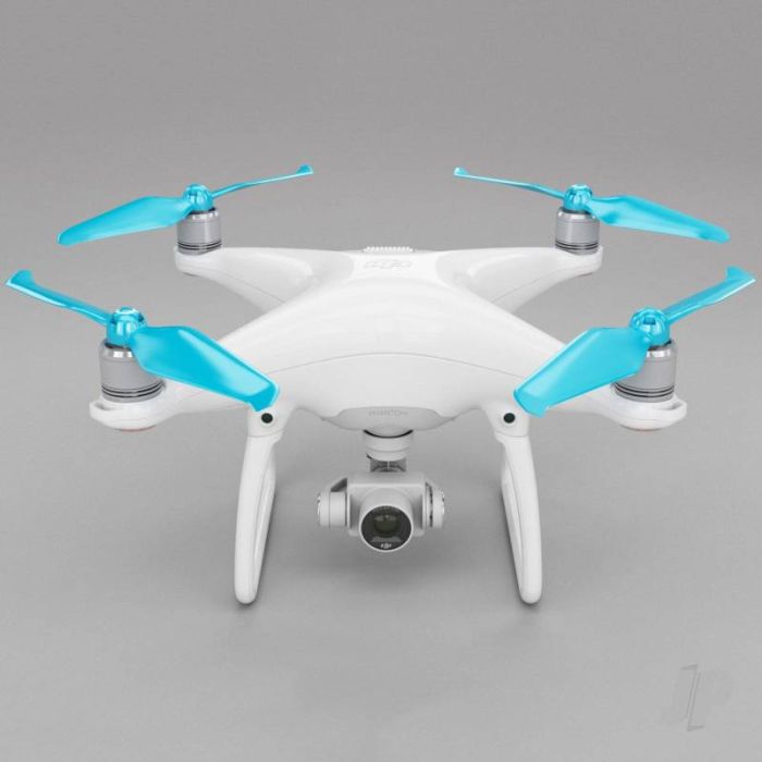 Master Airscrew 9.5x5.7 STEALTH Prop Set x4 Blue - DJI Phantom 4 RC Drone