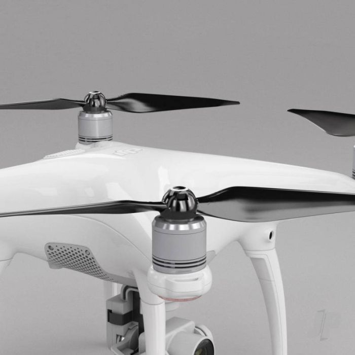 Master Airscrew 9.5x5.7 STEALTH Prop Set x4 White - DJI Phantom 4 RC Drone