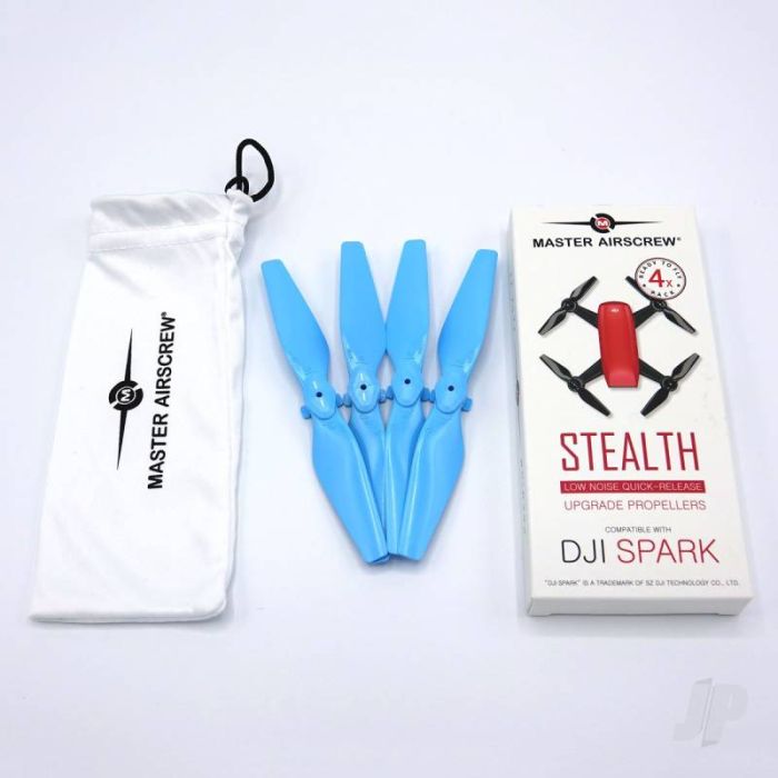 Master Airscrew STEALTH Propeller Props Set Blue - DJI Spark Drone