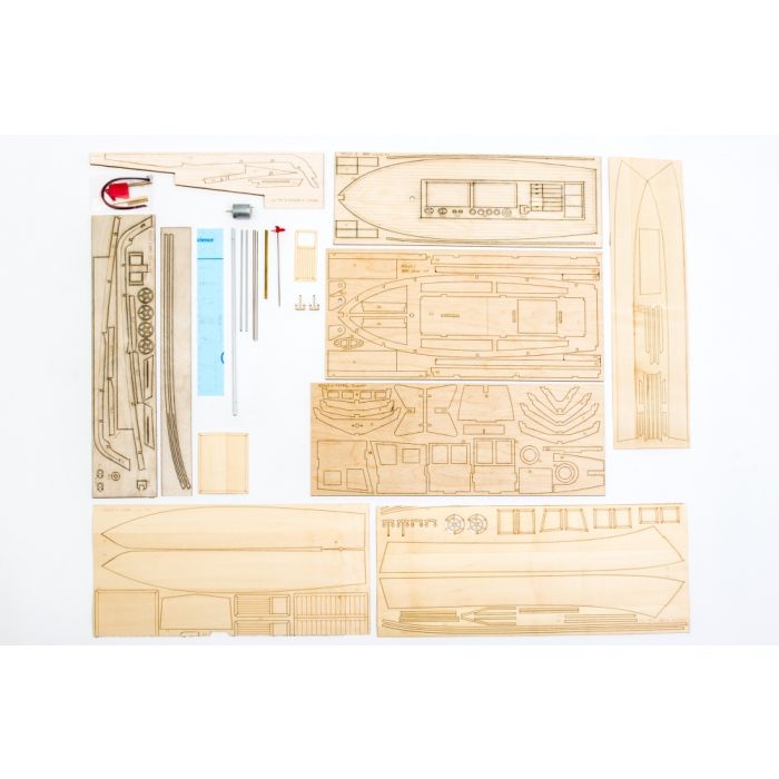 Mowe 2 North Sea Fishing Boat Cutter - 1:25 Scale Aero-Naut Wooden Kit 