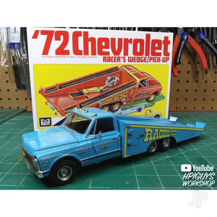 MPC 1972 Chevy C/K Racer's Wedge Chevrolet Pick Up Car Transporter Plastic Kit
