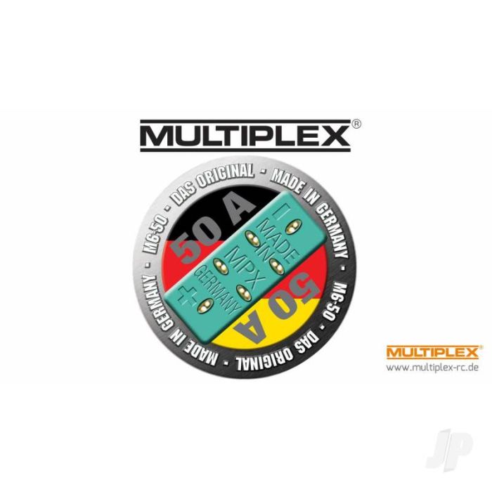 Multiplex MPX M6-50 High-current Plug, Female (3 pcs)