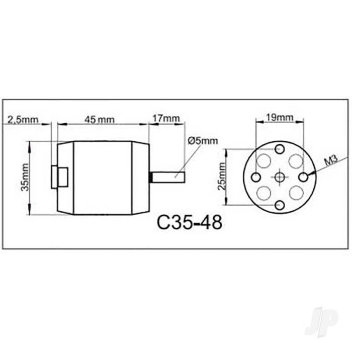 Multiplex ROXXY BL Outrunner C35-48-1150kV Brushless Electric Motor