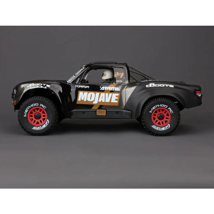 Method Geoform 1/16 SC Tyres On 12mm Hex Red Wheels (Pair)