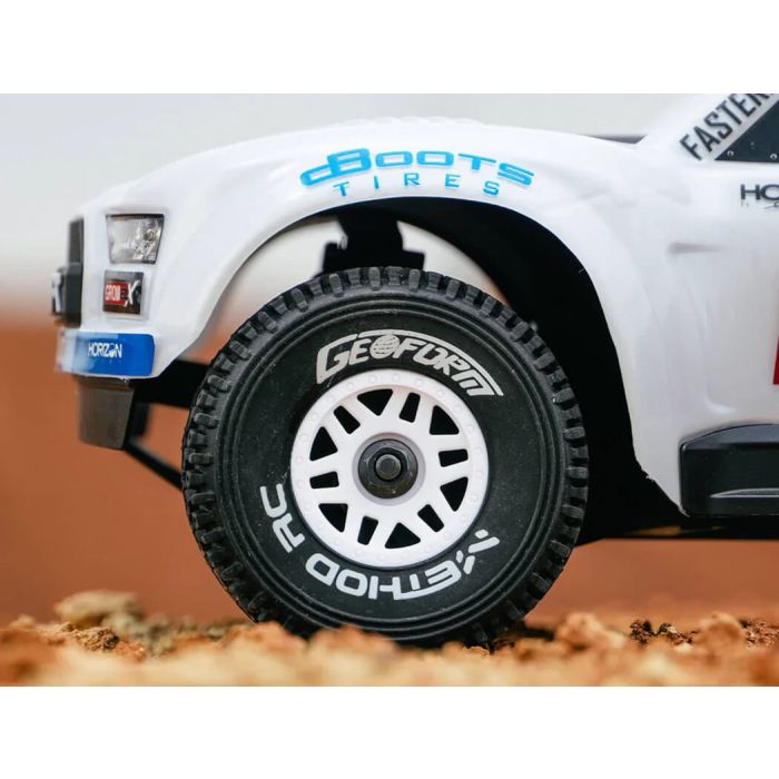 Method Geoform 1/16 SC Tyres On 12mm Hex White Wheels (Pair)