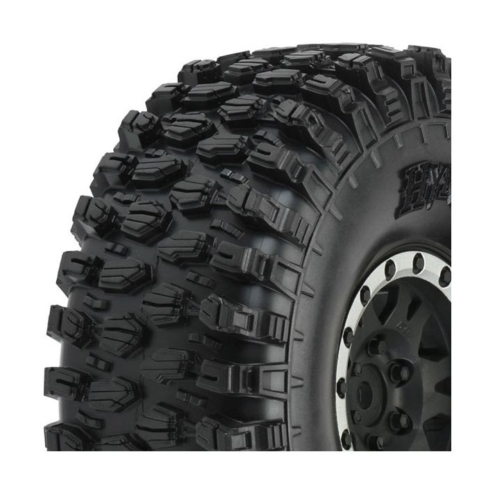 PROLINE HYRAX 1.9" G8 TYRES ON IMPULSE BLK/SILV B/LOCK WHEELS