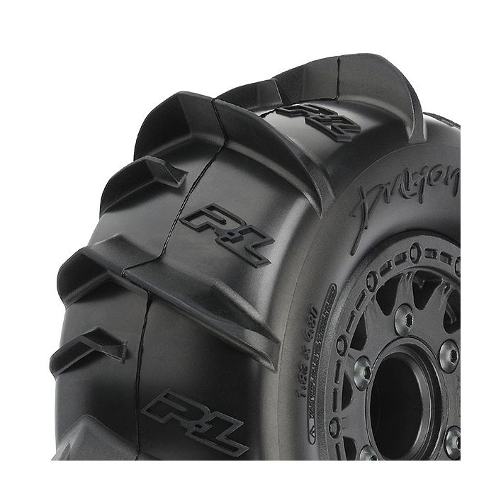 Proline Dumont Paddle Sc Tyres On Black Raid 6x30 Wheel Slash