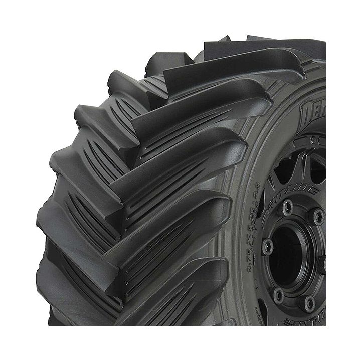 Proline Demolisher 2.8" Tyres Raid Blk 6x30 R/Hex 12mm Wheels (Pair)