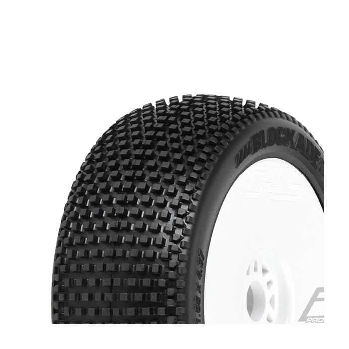 Proline 'Blockade' S2 Premount Velocity V2 White Wheels (2)
