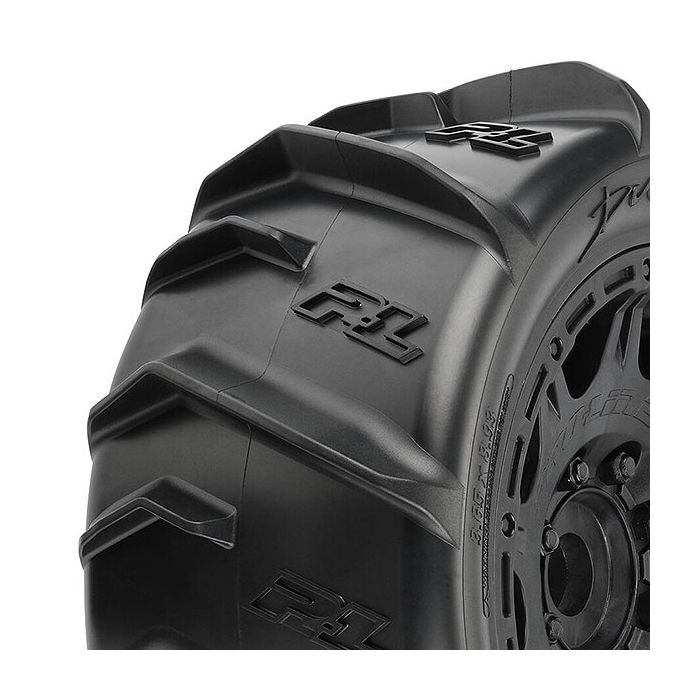 Proline Dumont Paddle Sand/Snow On 5.7" Raid Black Wheels