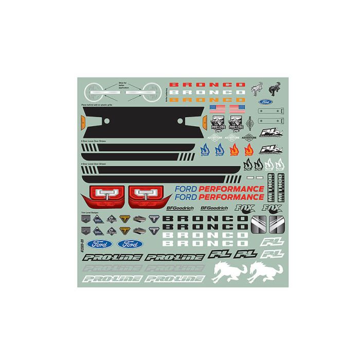 Proline 2021 Ford Bronco Clear Body Set + Acc (313mm)