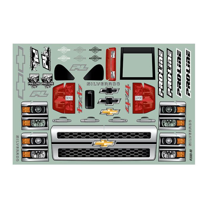 Proline 2015 Chevy Silverado Clear Body 313 Crawler