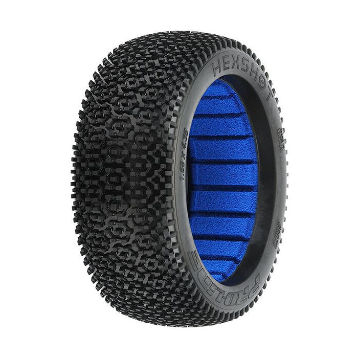 Proline 'Hex Shot' S4 Soft 1/8 Buggy Tyres w/Closed Cell