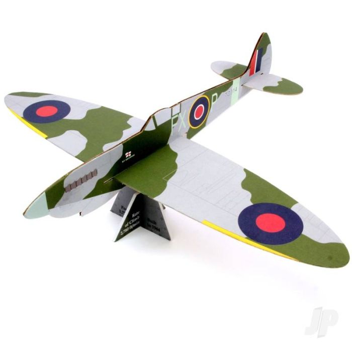 Spitfire IXe Large Balsa Freeflight Kit with History Sheet & Pilot Logbook
