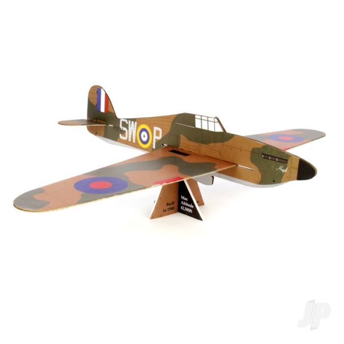 Hurricane Mk I Large Balsa Freeflight Kit with History Sheet & Pilot Logbook