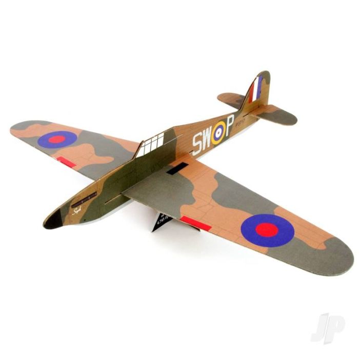 Hurricane Mk I Large Balsa Freeflight Kit with History Sheet & Pilot Logbook