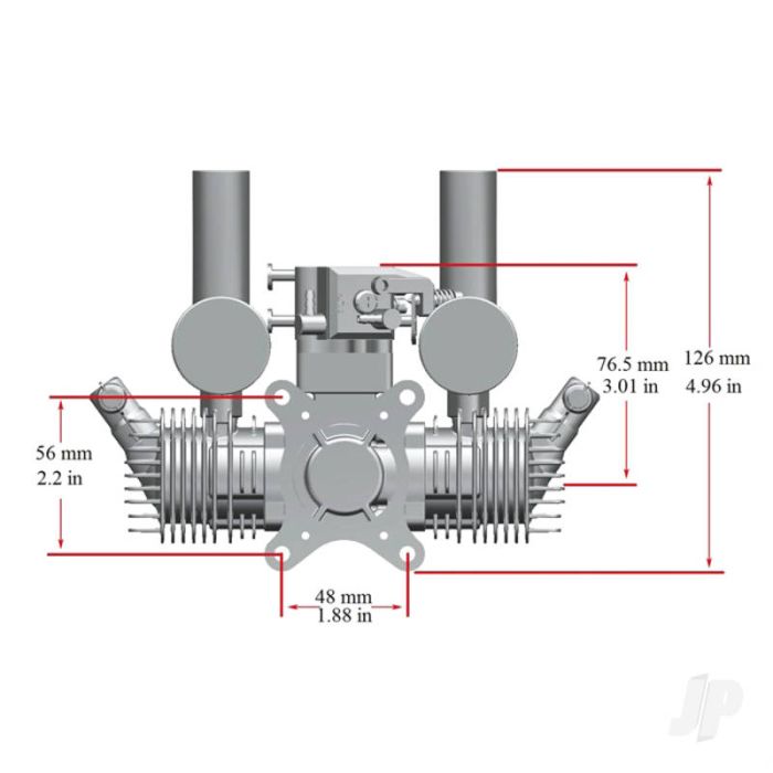 RCGF Stinger 20cc Twin Cylinder 2-Stroke Petrol Gas RC Plane Engine