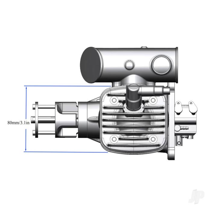RCGF / Stinger Engines 63cc Petrol 2-Stroke Single Cylinder Side Exhaust Engine