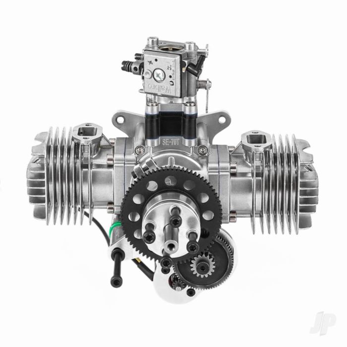 Stinger Engines 70cc Petrol 2-Stroke Twin Cylinder RC Engine w/ Electric Start