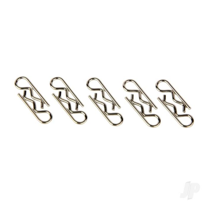 Radient Body Clips, Sandard Straight, Silver (10 pcs) 