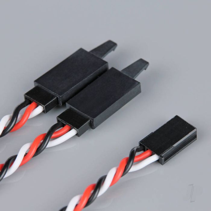 Radient Futaba HD Twisted Y Lead with Clip 300mm 