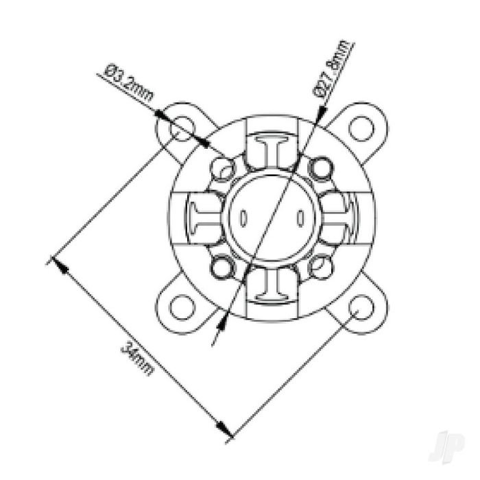 Radient Brushless Motor 2826 1300KV (2-3S)