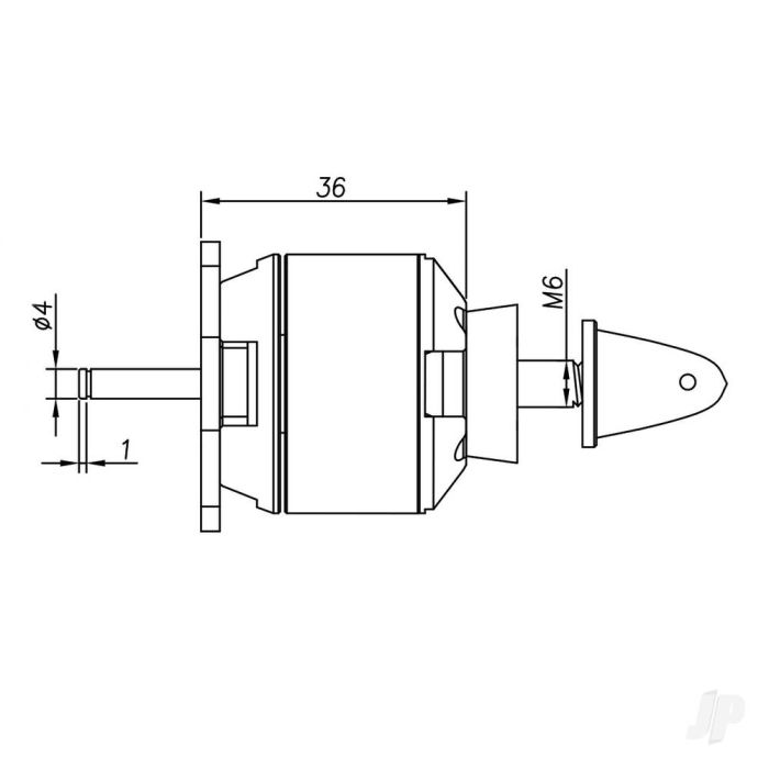 Radient Brushless Motor 3536 1300KV (2-4S)